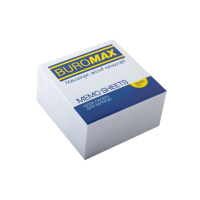 Папір для нотатків білий проклеєний Buromax, 90 х 90 х 50 мм (BM.2214)