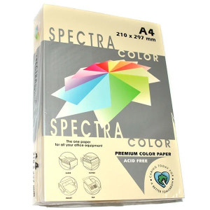 Бумага цветная А4 75 г/м кв Spectra Color/IQ 500 л пастель слонов кость (IT100/BE66)