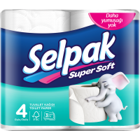 Бумага туалетная 3слойн SELPAK белая 4 рул (32361100)