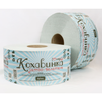 Бумага туалетная 1-слойн Кохавинка ВЕЛИКАН серая d-19 см 8 рул