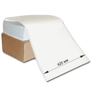 Бумага фальцованная перфорированная (SL-D), 55 г/м. кв., 420 мм х 1700 листов