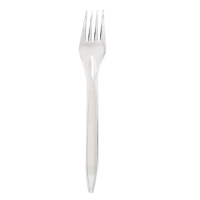 Вилка одноразовая 16 см 100 шт/уп стеклоподобная