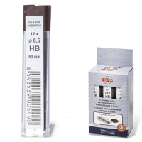 Грифели для механических карандашей 0,5 мм, HB, KOH-I-NOOR-4152 (12 шт)