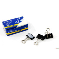 Зажим 19 мм черный BuroMax 12 шт/уп (BM.5305)