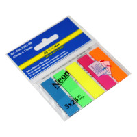 Закладки пластиковые 45 х 12 мм 125 шт (5 цв х 25 шт) BuroMax (BM.2302-98)