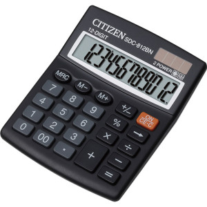 Калькулятор CITIZEN SDC-812BN 12 разр 100 x 125 x 34 мм