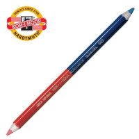 Олівець кольоровий KOH-I-NOOR товстий (синій + червоний) (3423)