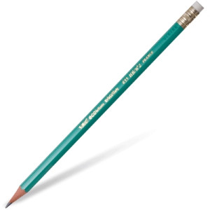 Карандаш чернографитный с ластиком HB BIC Evolution (655) корп зеленый пластиковый
