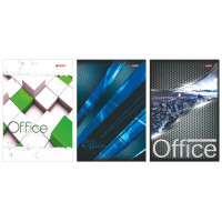 Книга обліку А4 192 арк клітинка обкл тверда ламінована BUROMAX (BM.2404)