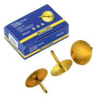 Кнопки канцелярские 100 шт BuroMax золотые (ВМ.5103)