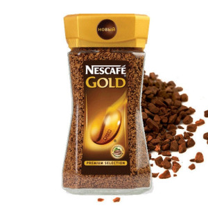 Кофе растворимый Nescafe Gold (стеклянная банка), 190 гр