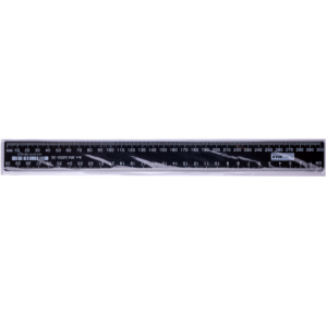 Лінійка пластикова 30 см BuroMax Jobmax чорна (BM.5830-30)