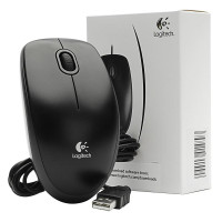 Мышь проводная Logitech B100, USB Black (910-003357)
