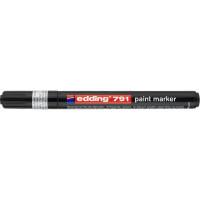 Маркер лакуючий Edding 791 чорний 1-2 мм