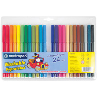 Набор фломастеров Centropen 7790 1-2 мм 24 цв (на водной основе) (7790/24 ТП)