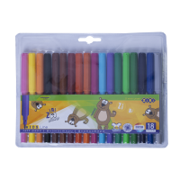 Набір фломастерів ZIBI 2803 1-2 мм 18 кольорів (на водній основі) (ZB.2803)