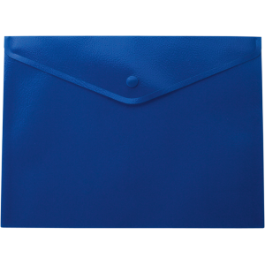 Папка на кнопке пластик (А4) Buromax непрозрачн синяя (BM.3925-02)