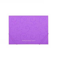 Папка на резинке пластик (А4) Buromax Barocco фиолетовая (BM.3914-07)