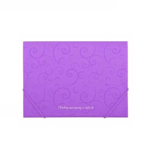 Папка на гумці пластик (А4) Buromax Barocco фіолетова (ВМ.3914-07)