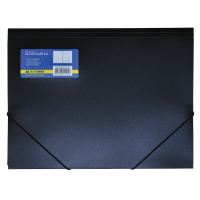 Папка на гумці пластик (А4) Buromax чорна (ВМ.3913-01)
