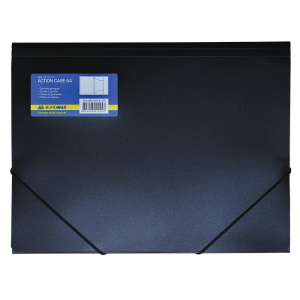 Папка на резинке пластик (А4) Buromax черная (BM.3913-01)