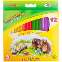 Пластилін восковий 12 кольорів Гамма "Бджілка" 147 гр (280032H)