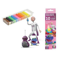 Пластилин 10 цв KOH-I-NOOR Stop bacteria 200 гр (131810)