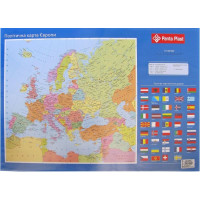 Підкладка для письма (590 х 415 мм) "Panta Plast", PVC, "Карта Європи" (0318-0037-99)