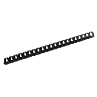 Пружина для біндера пластикова 12 мм (до 100 арк) 100 шт/уп (чорна) BUROMAX