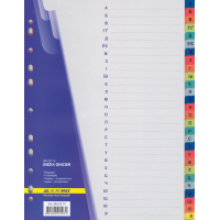 Розділювач сторінок пластиковий (кольоровий) (алфавіт А-Я) А4 Buromax (BM.3214)