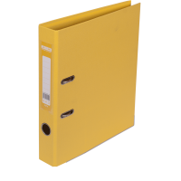 Реєстратор 5 см А4 Buromax Elite 2стор покриття, метал окантовка, жовта (BM.3002-08c)