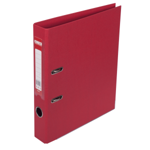 Регистратор 5 см А4 Buromax Elite 2стор покрыт, метал окант, красный (BM.3002-05c)