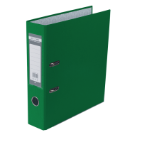 Регистратор 7 см А4 Buromax Lux 1стор покрыт, метал окант, зеленый (BM.3011-04c)