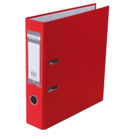 Реєстратор 7 см А4 Buromax Lux 1стор покритий, метал окант, червона (BM.3011-05c)