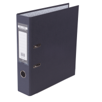 Регистратор 7 см А4 Buromax Lux 1стор покрыт, метал окант, черный (BM.3011-01c)