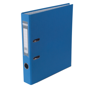 Реєстратор 5 см А4 Buromax Lux 1стор покриття, метал окантовка, синя (BM.3012-02c)