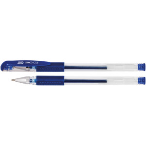 Ручка гелева Economix Gel, з грипом, металізований наконечник, синя (E11901-02)
