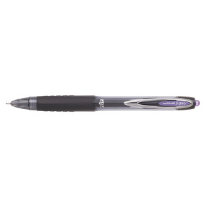 Ручка автомат гелева UNI Signo, з грипом, 0,7 мм, фіолетова (UMN-207.Violet)