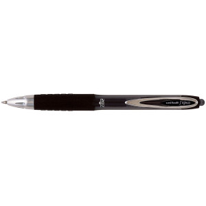 Ручка автомат гелева UNI Signo, з грипом, 0,7 мм, чорна (UMN-207.Black)