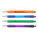 Ручка автомат кулькова Buromax BRIGHT, з грипом, 0,7 мм, неонова, чорнила сині (BM.8225)