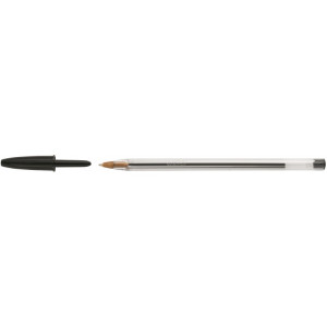 Ручка шариковая одноразовая 0,4 мм BIC Cristal черная (8373639)