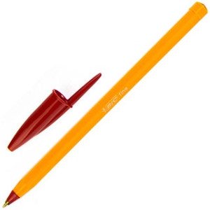 Ручка шариковая одноразовая 0,35 мм BIC Orange красная (1199110112)