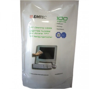 Серветки для TFT-моніторів (запаска) EMTEC (100 шт)