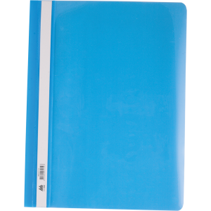 Швидкозшивач пластиковий з прозорим верхом А4 BuroMax блакитний (ВМ.3311-14)