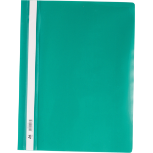 Швидкозшивач пластиковий з прозорим верхом А4 BuroMax зелений (ВМ.3311-04)