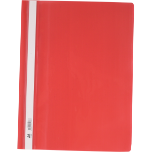 Швидкозшивач пластиковий з прозорим верхом А4 BuroMax червоний (ВМ.3311-05)