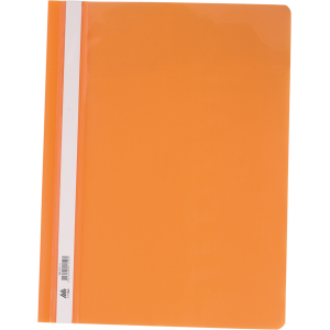 Швидкозшивач пластиковий з прозорим верхом А4 BuroMax помаранчевий (ВМ.3311-11)