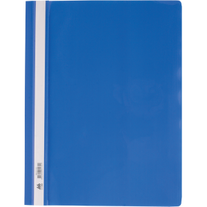 Швидкозшивач пластиковий з прозорим верхом А4 BuroMax синій (BM.3311-02)