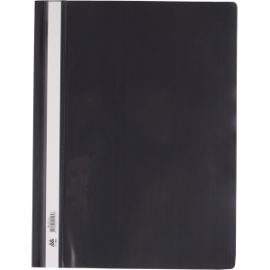 Швидкозшивач пластиковий з прозорим верхом А4 BuroMax чорний (ВМ.3311-01)
