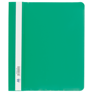 Швидкозшивач пластиковий з прозорим верхом А5 Buromax зелений (ВМ.3312-04)